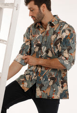 Cowboy Samurai Long Sleeve Shirt